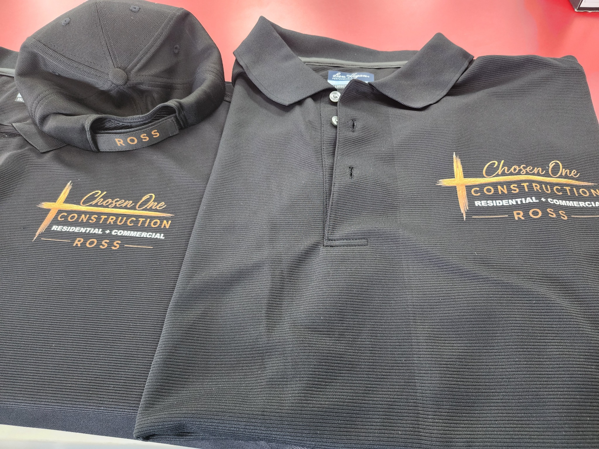 Custom branded polos